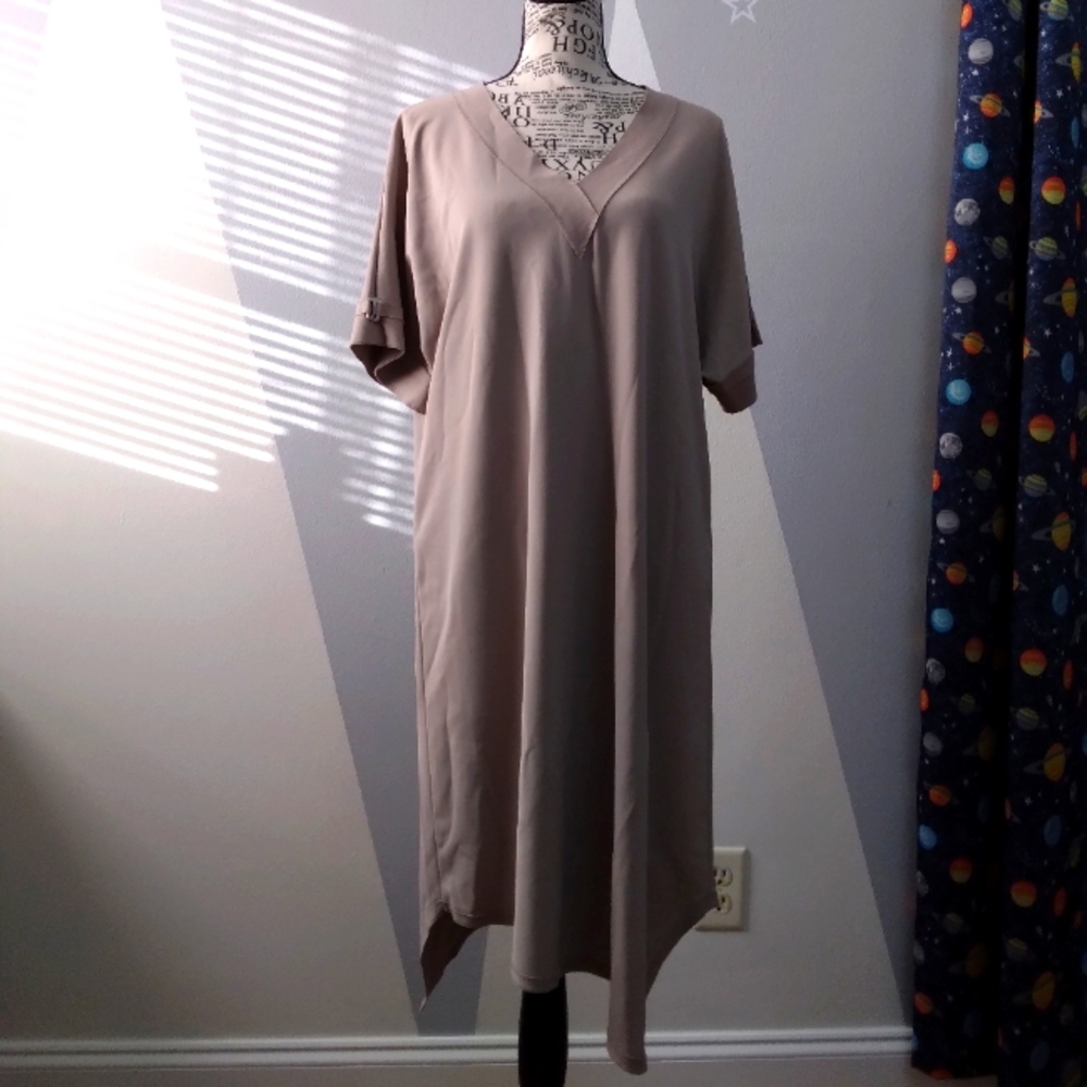 MARIE SAINT PIERRE Asymmetrical midi dress